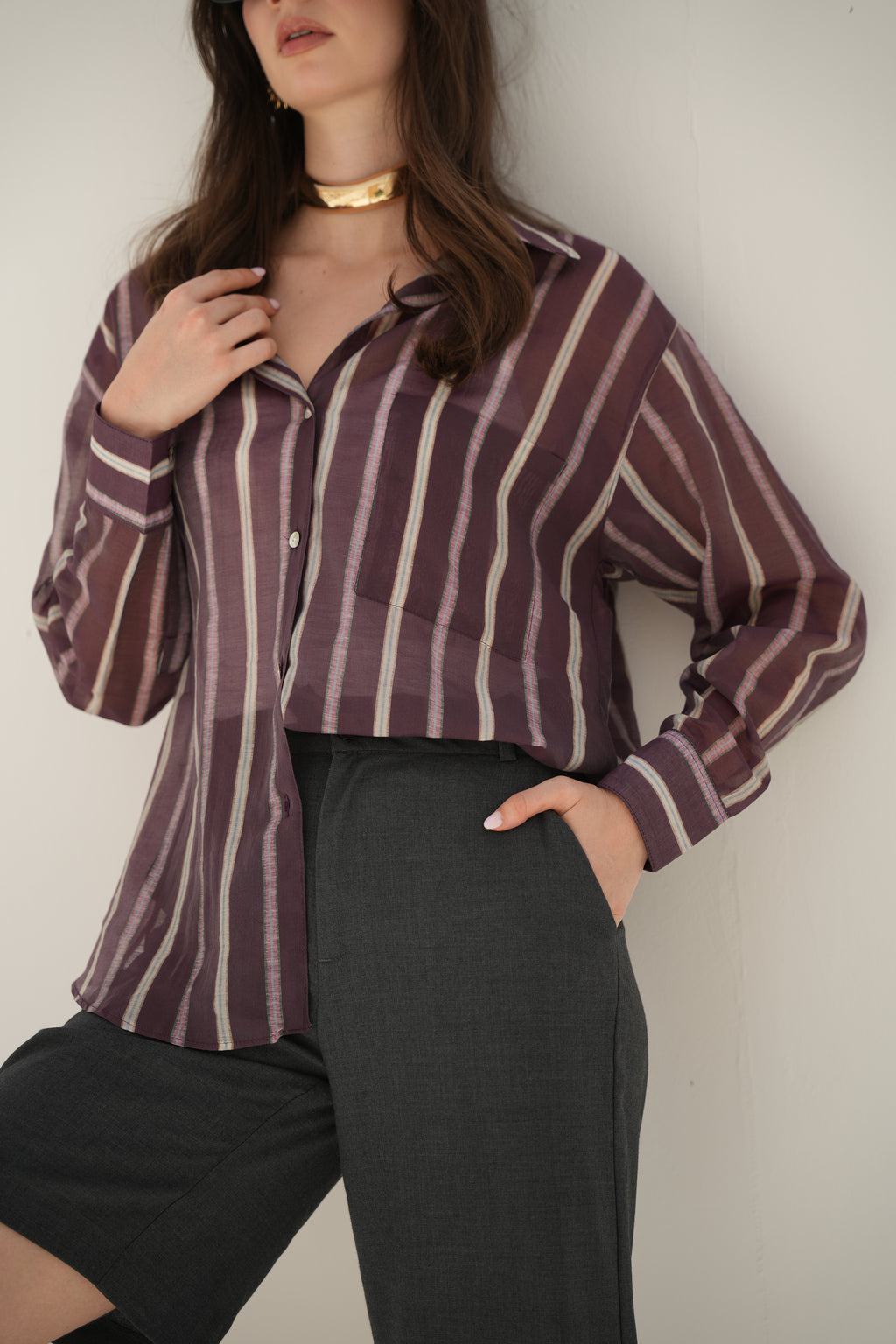 Kyma Shirt - Plum Tide