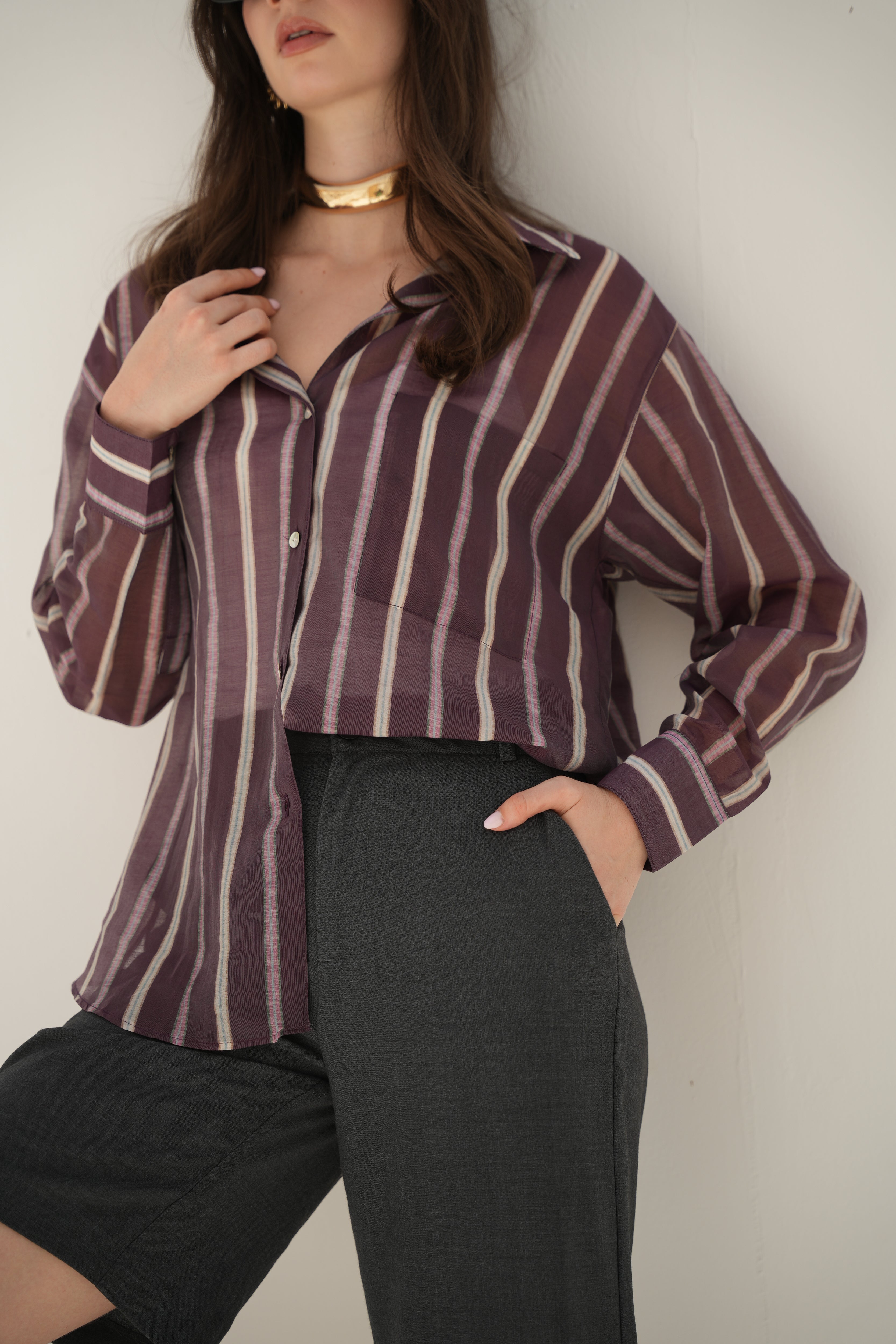 Kyma Shirt - Plum Tide