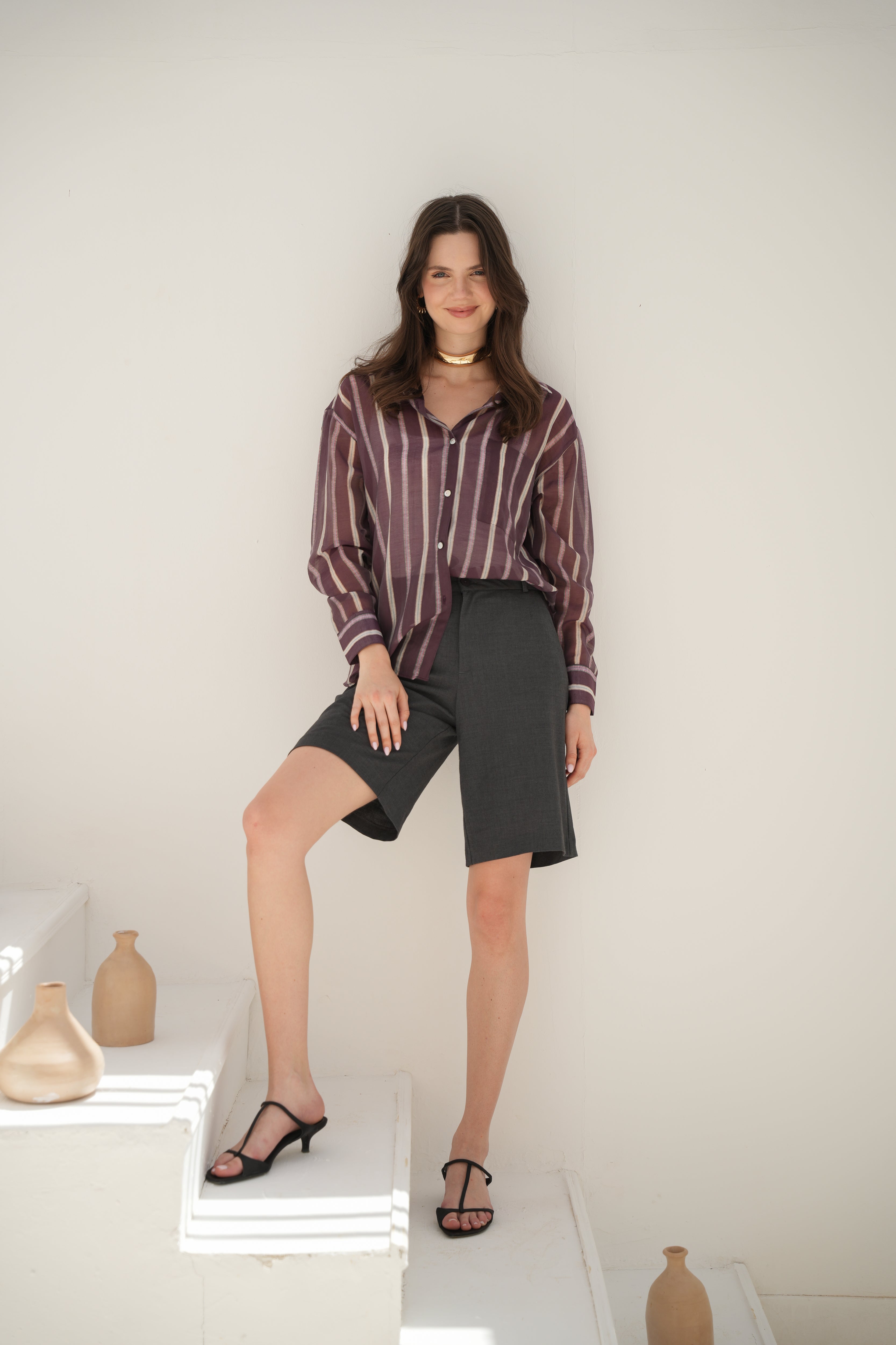 Kyma Shirt - Plum Tide
