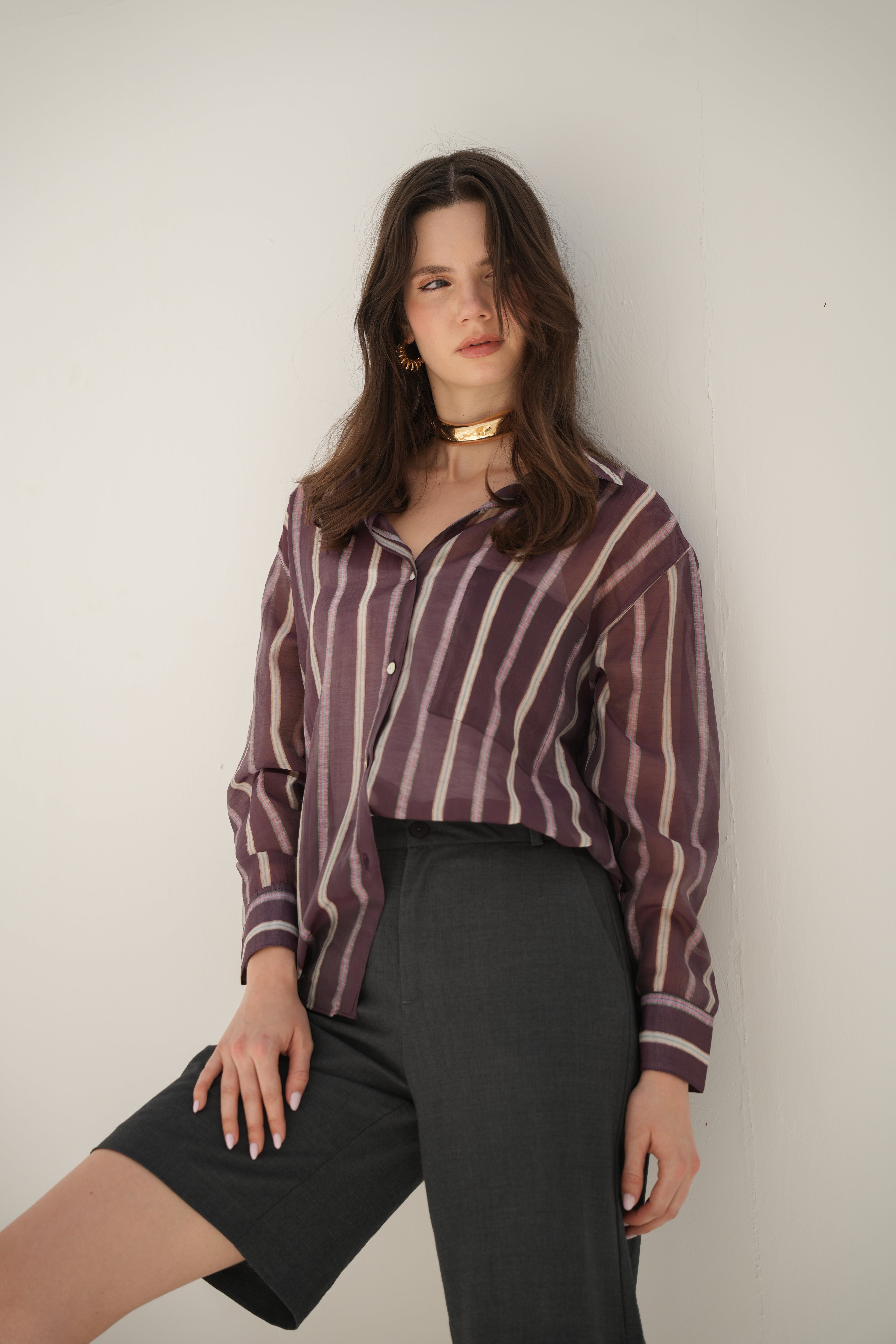 Kyma Shirt - Plum Tide