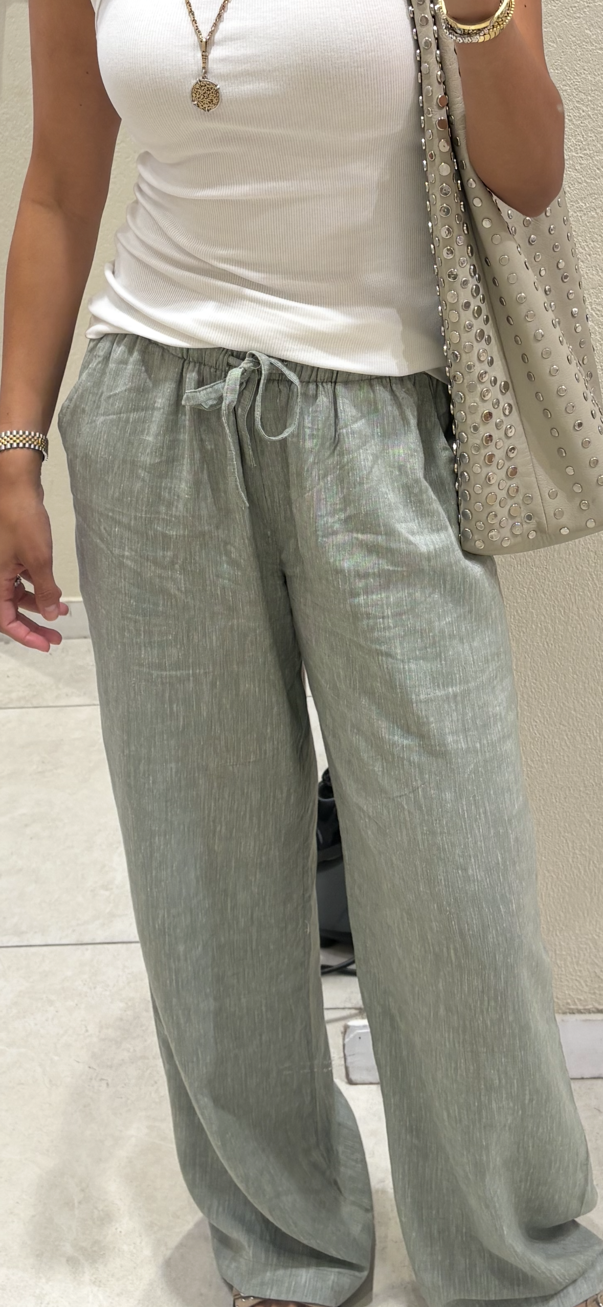 Nero Pants - Wild Olive Plain