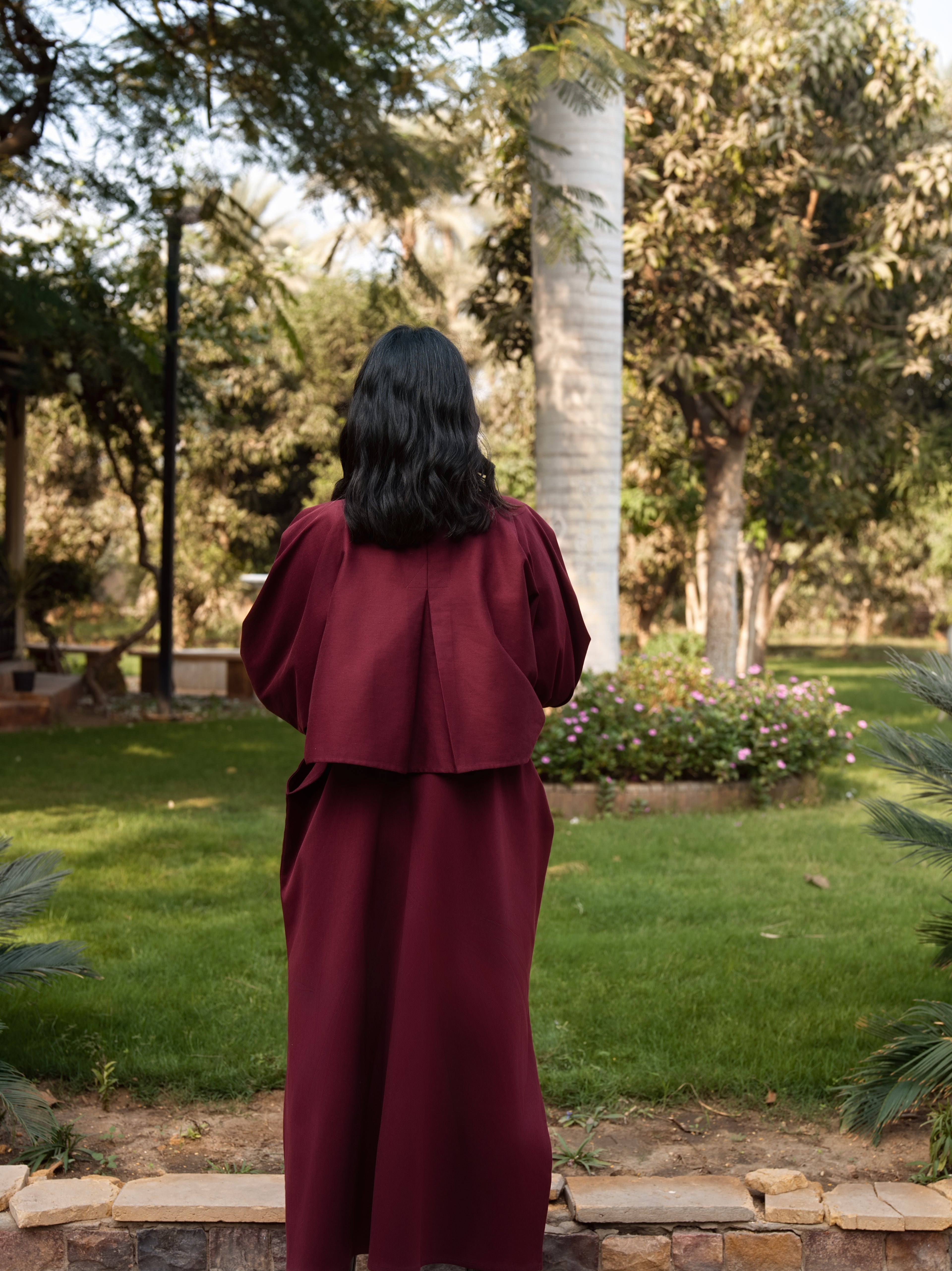 Luna Coat - Burgundy